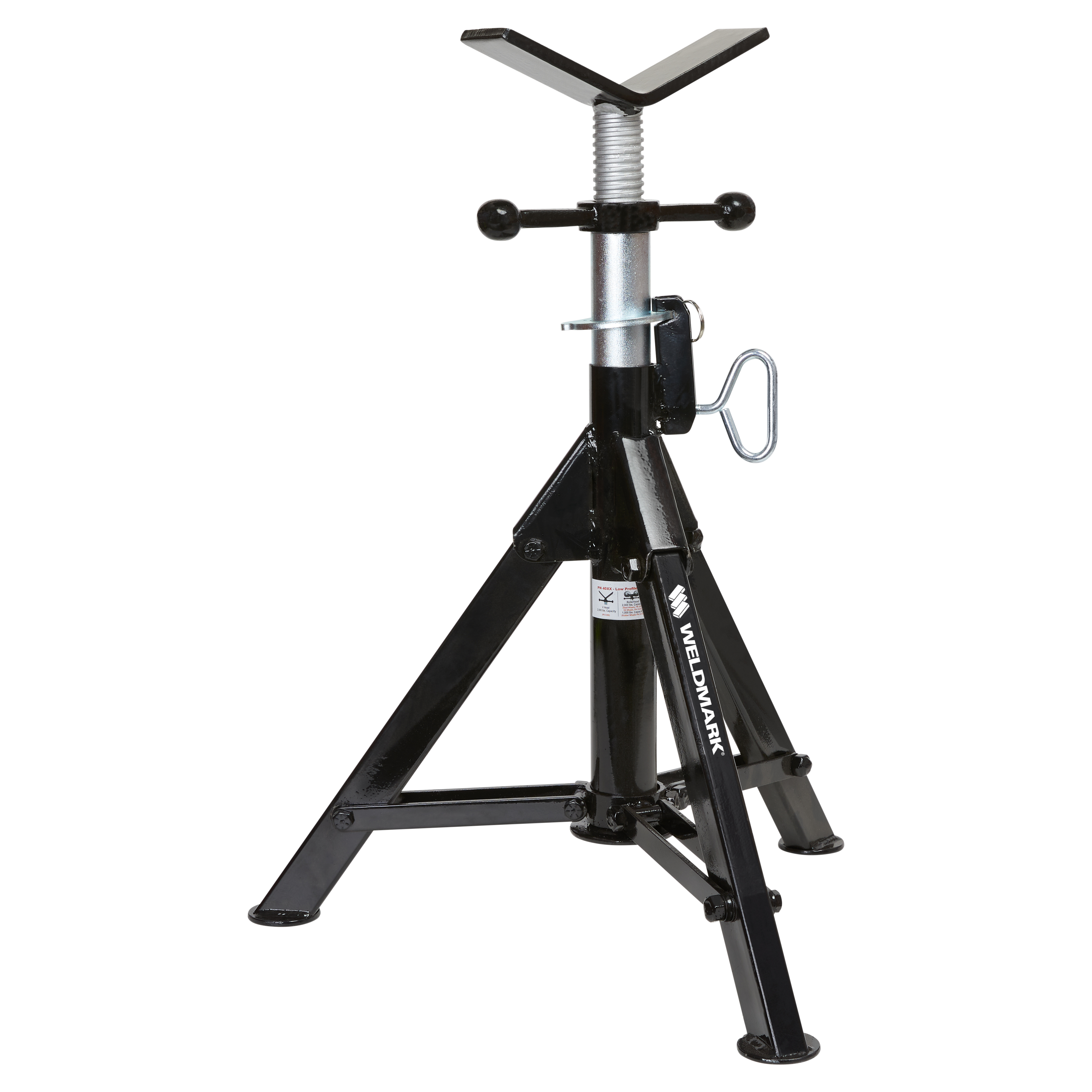 Stand, pipejack folding low profile